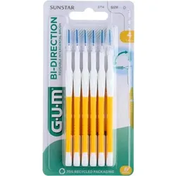 GUM BI-DIRECTION Interdentalb.1,4 mm gelb 6 St