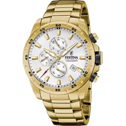 Festina Quarz Herren Timeless Chronograph F20541/1 - silber,gold - 45.05mm