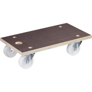 Wagner-System Möbelroller MM1143, Kunststoffrollen, 575 x 300mm, Siebdruckplatte, Tragkraft 500kg