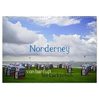 Norderney - von barfuß bis Lackschuh (Wandkalender 2027 DIN A3 quer), CALVENDO Monatskalender