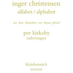 alfabet / alphabet, Belletristik von Inger Christensen