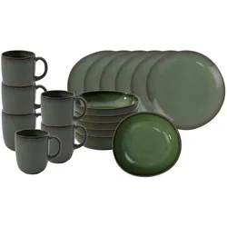 Like. by Villeroy & Boch, Geschirrset, Lave Frühstücks-Set (18 Stk.)