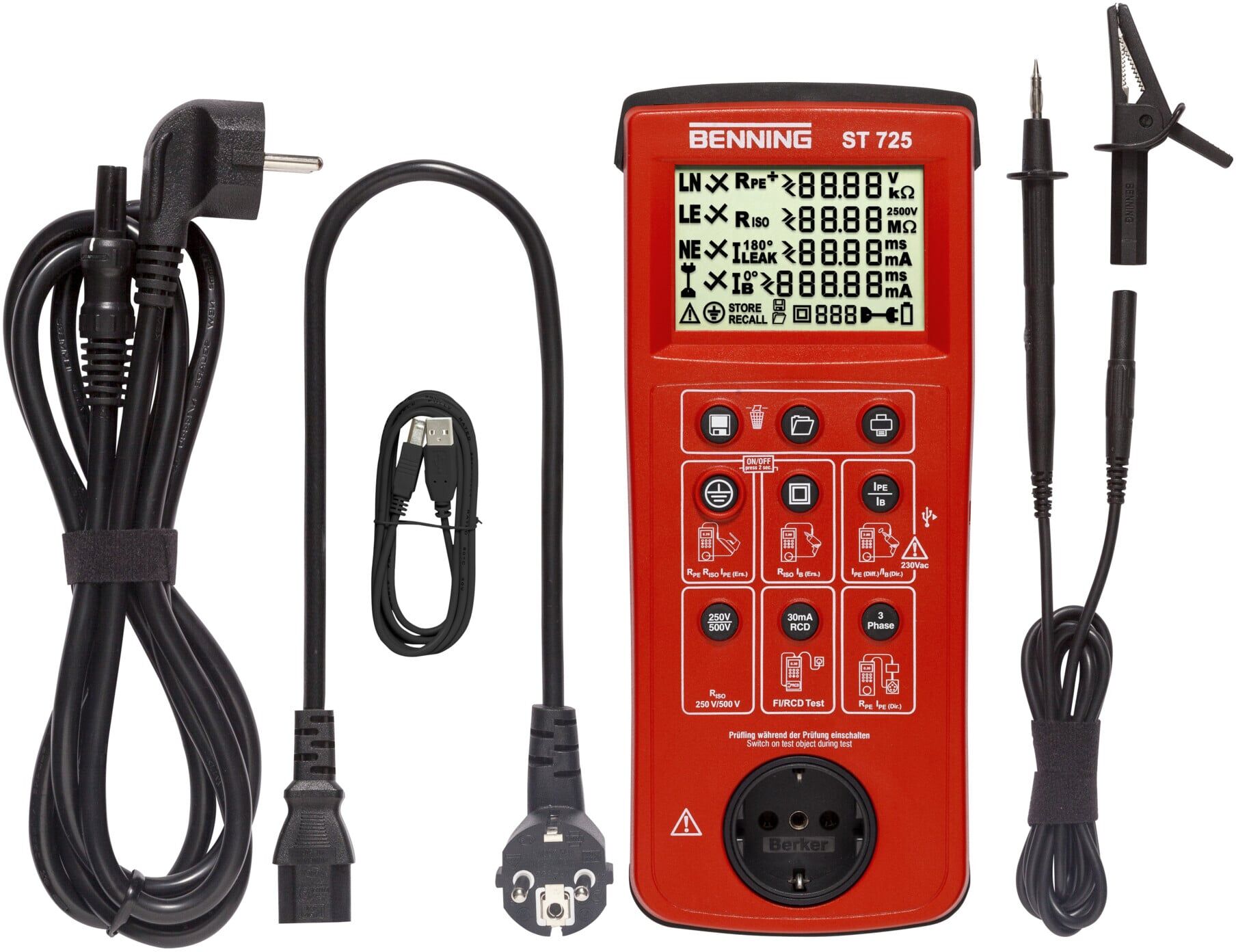 Benning Gerätetester Batterie-u.Netzbetr. BENNING ST 725 (050316)