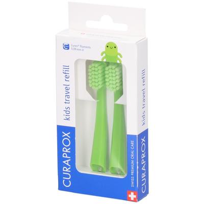 Curaprox Zahnbürste kids travel refill grün 2 St