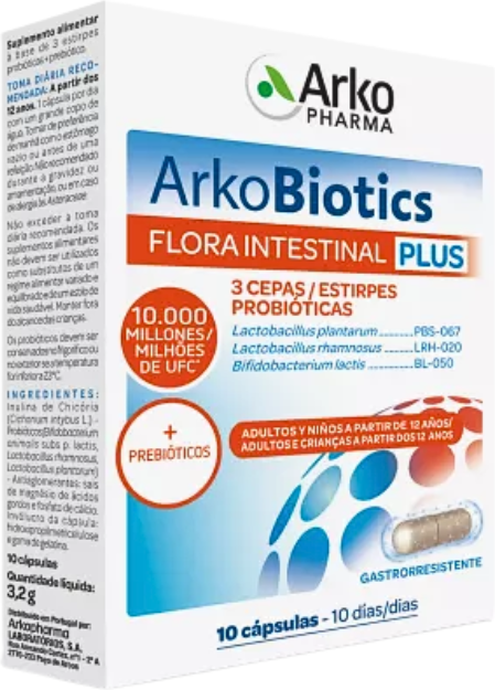 Arkopharma Arkobiotics Flora Intestinal Plus 10 cápsulas