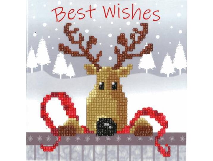VERVACO (3PL) DIAMOND ART KIT REINDEER, One Size