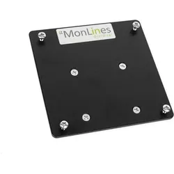 MonLines V062 VESA Adapter für Samsung LC27FG70FQ, 27 Zoll (Tisch, Wand, 27"), Monitor Halterung, Schwarz