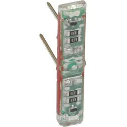 Legrand 067688L Mosaic EASYLED LED-Aggregat für Kontroll-Funktion, 230V 1,7mA LED-Farbe: Weiß