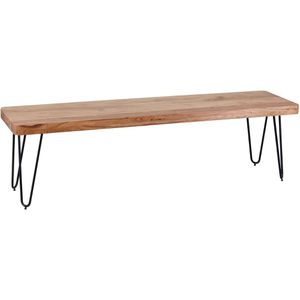 Wohnling Sitzbank WL1.504, BAGLI, bis 200 kg, aus Holz, braun, 160 x 40 cm