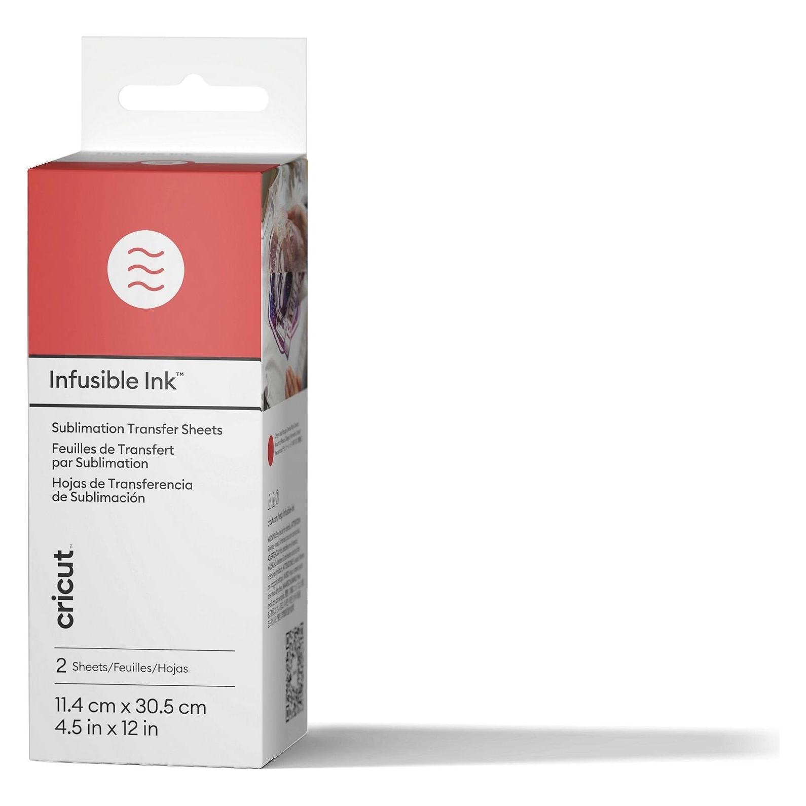 Cricut Infusible Ink Transfer Sheets 2-pack Cherry Red ideal size for MugPress (P) (2x) (2011894)
