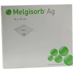 Melgisorb Ag Verband 10x10 cm 10 St