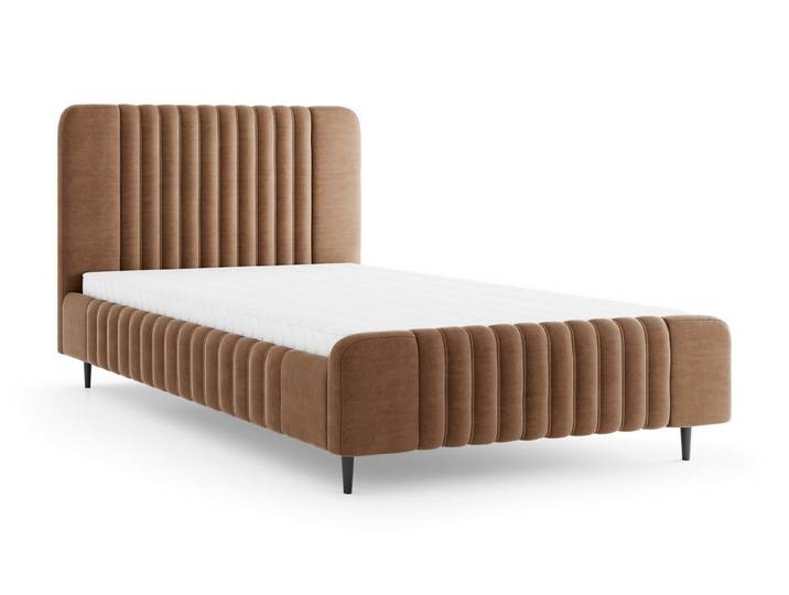 Deine Möbel 24 Polsterbett AURO 11, Bettgestell 120x200, 140x200 & 160x200 (Set, 1-tlg., AURO- Kollektion), Doppelbett mit hohem Kopfteil und Lattenrost