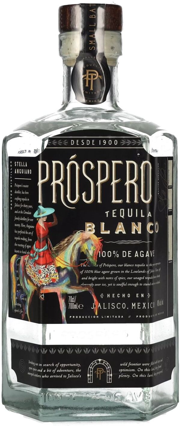 Próspero Tequila Blanco 100% De Agave by Rita Ora 40% Vol. 0,7l