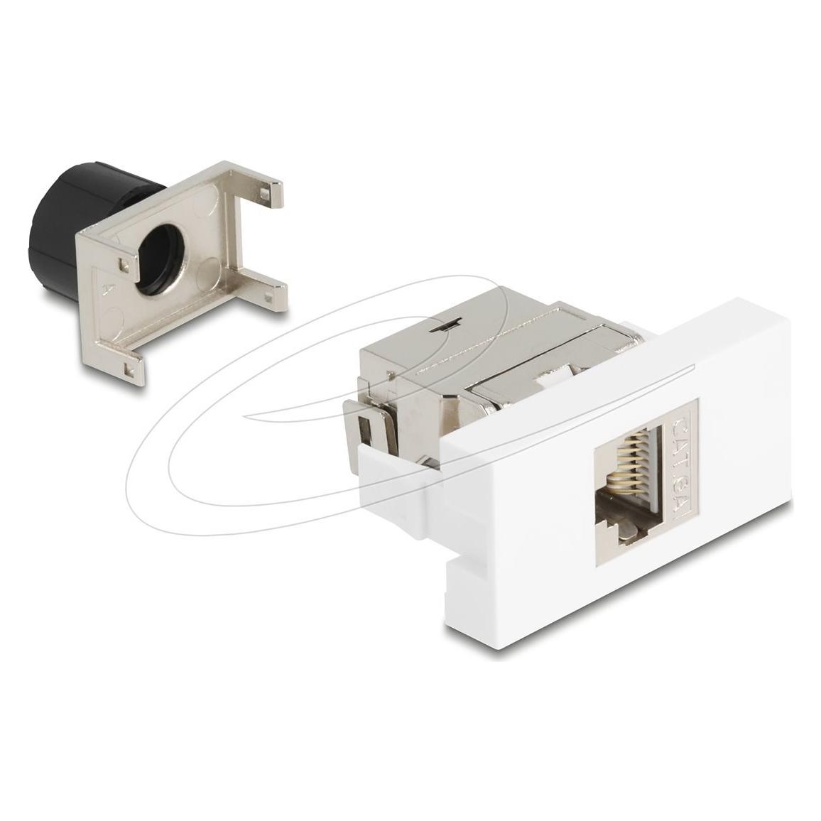 Delock Easy 45 Modul RJ45 Buchse zu LSA Cat.6A 180° werkzeug (Keystone Modul) (90906)