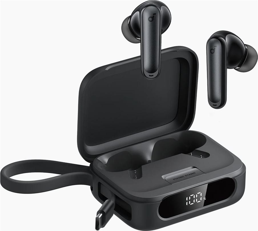 Anker Soundcore P41i In-ear hoofdtelefoon met ANC en powerbank, zwart