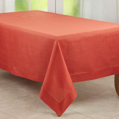 Saro Lifestyle Tablecloth With Hemstitched Border Design