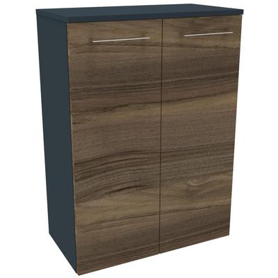Midischrank WELLTIME "Lacona", braun, B:60,2cm H:82,6cm T:32cm, Holzwerkstoff, Schränke, Midischrank