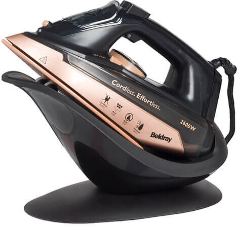 Beldray 2 in 1 Rose Gold Cordless Steam Iron & Stand