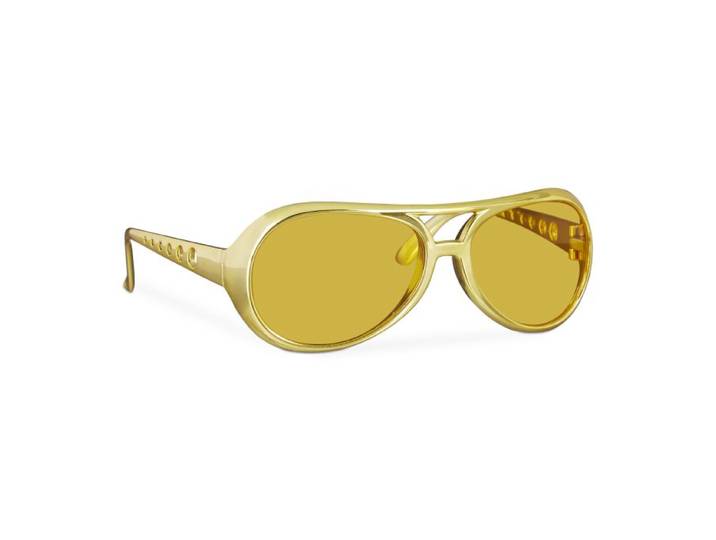 Relaxdays 3 x Rapper Brille Gold
