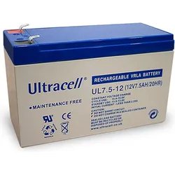 Ultracell Bleiakku 12 V, 7,5 Ah UL7.5-12 (7500 mAh), Batterien + Akkus