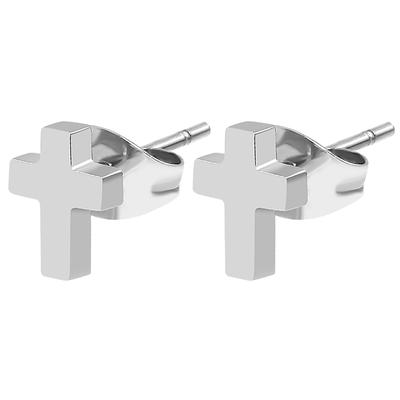 Paar Ohrstecker ADELIA´S "Ohrringe – Ohrstecker aus Edelstahl", Damen, Gr. Unisex, Edelstahl, silber, Ohrringe, Zum Verschenken – ideal zum Muttertag