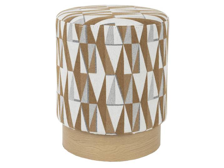 Beistellhocker Ziggy – aus Polyester in Beige - Beige - Luxusbetten24