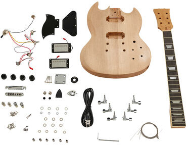 Harley Benton Electric Guitar Kit DC Style naturel