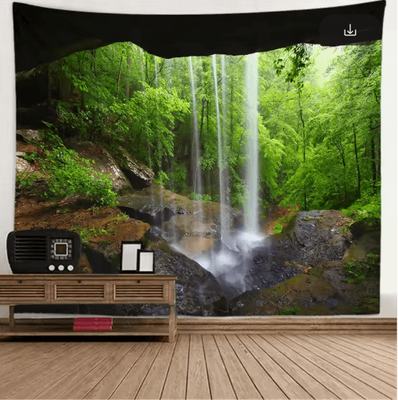 Inspire Picks 3D Window Scenery Tapestry Nature Wall Mural Background Decor 16 150x130cm