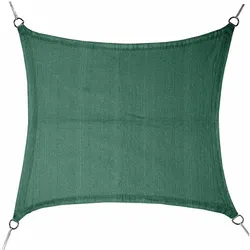 Faura, Sonnensegel, Square sail awning green 3,6 x 3,6 m (360 x 360 cm)