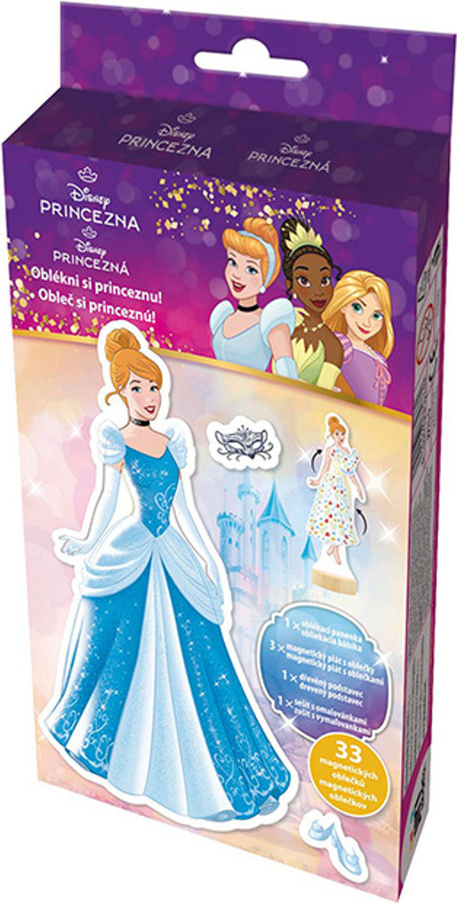 JIRI MODELS Disney Prinsessen Magnetische Kleding met Kleurplaten