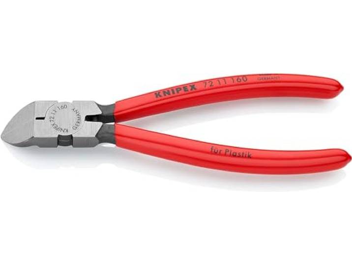 KNIPEX Zijsnijtangen voor kunststof met kunststof bekleed 160 mm, 72 11 160