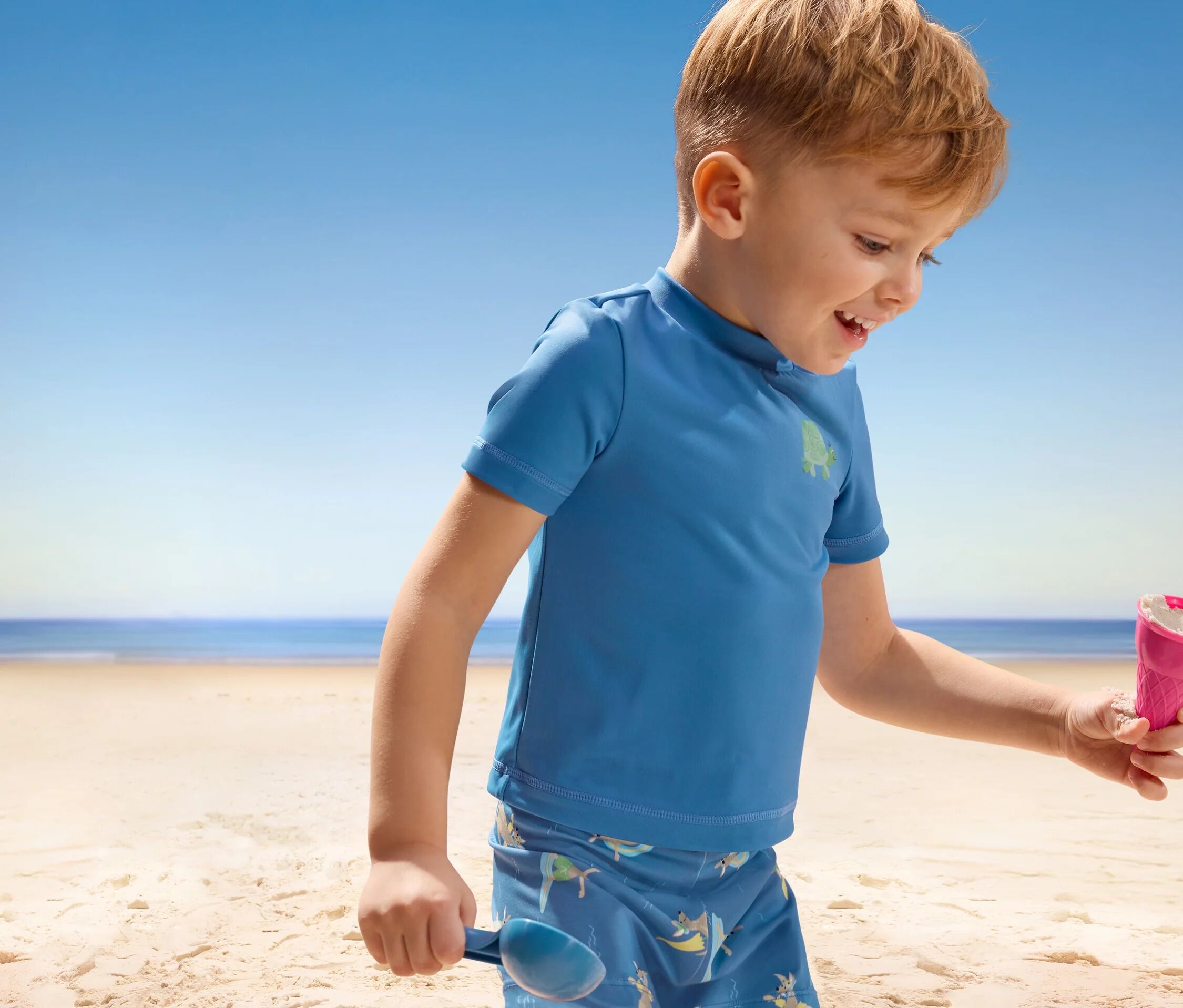 Tchibo - Kinder-Shirt mit UV-Schutzfaktor 80 - Baby - Gr. 86/92 - blau
