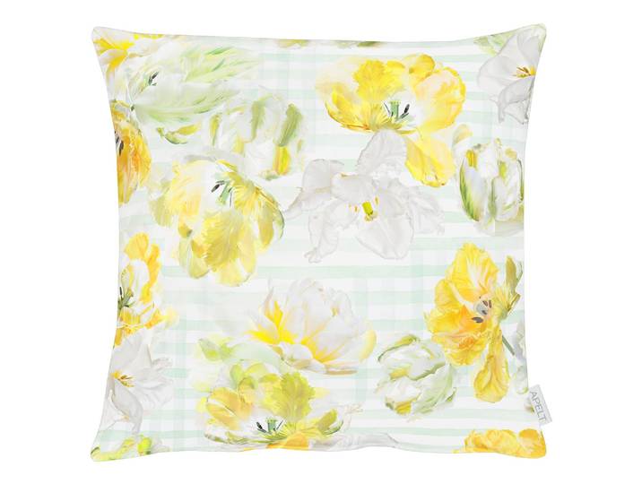 Housse de coussin 6405 Jaune/Jaune 49 x 49cm Tissu mélangé