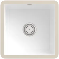 Villeroy und Boch Unterbauspüle 332501R1 mit Ablaufgarnitur und Handbetätigung, weiß