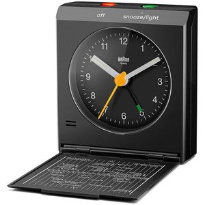 Braun Wecker BC05B schwarz, analog, Quarzuhr