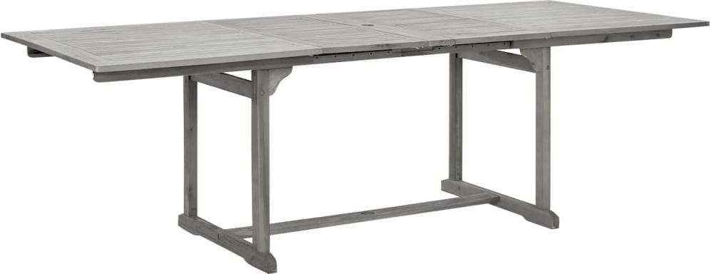 vidaXL Garten-Esstisch (160-240)x100x75 cm Massivholz Akazie