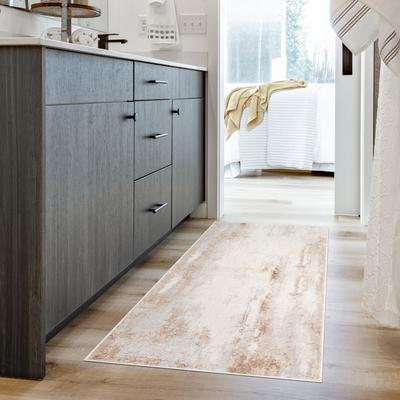 Gertmenian Arlo High Low Transitional Modern Gray Ivory Black Indoor Area Rug Collection