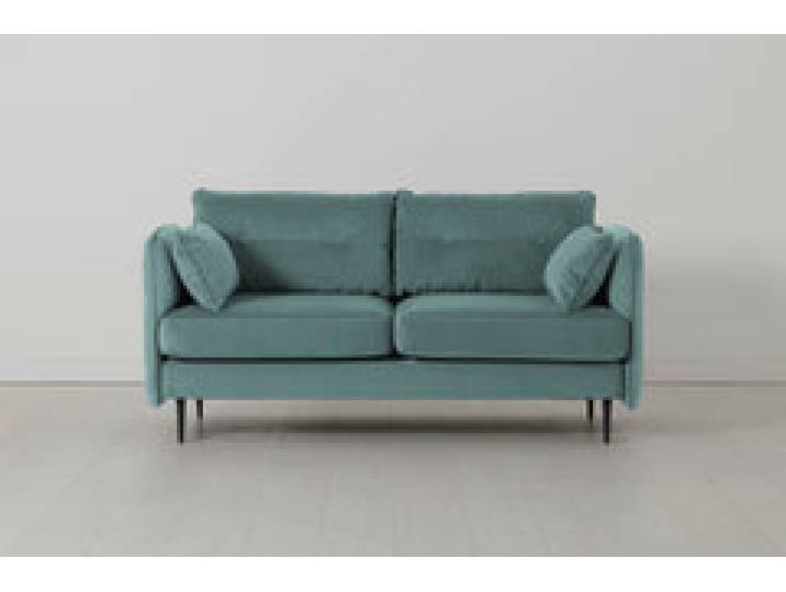 Model 19 Zweisitzer-Sofa, Bergblau