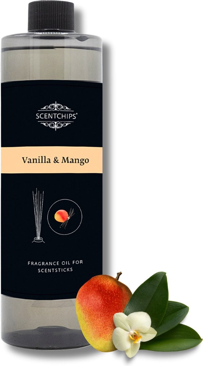 Scentchips Geurstokjes Navulling Vanille & Mango - 400 ml