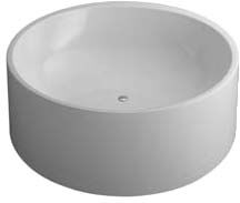 Vitra Istanbul 52990069000 d = 160cm, cylindrique, autoportant blanc , système Aqua