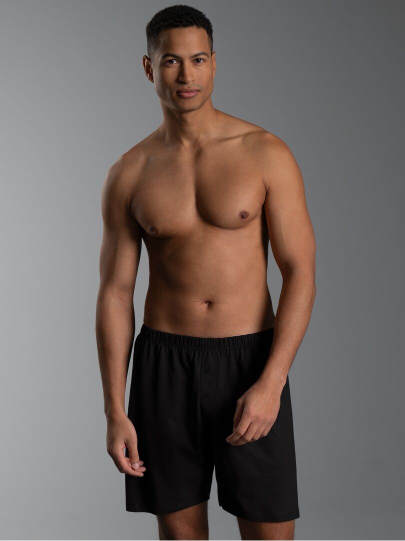 Boxershorts TRIGEMA "TRIGEMA Boxershorts aus Biobaumwolle", Herren, Gr. XXL, 1 Stk., schwarz, 100% Baumwolle (Bio-Baumwolle kbA), Unterhosen
