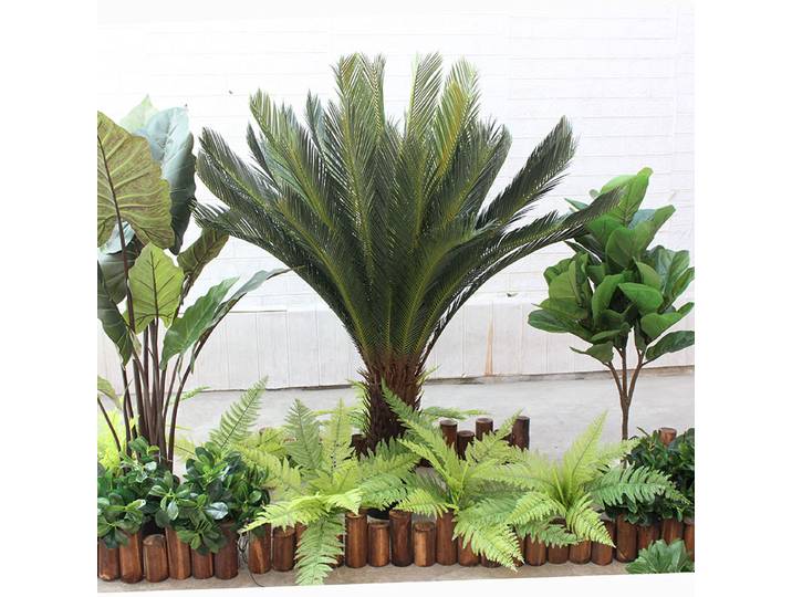 Simulation d'arbre en fer, fausse plante verte, décoration de la maison, accessoires de tir d'arbre Cycad, plantes artificielles pour la maison