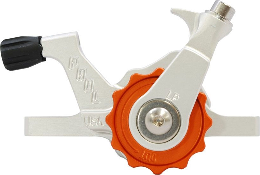 Paul Component Klamper Scheibenbremse PM/IS, Long-Pull, silver/orange