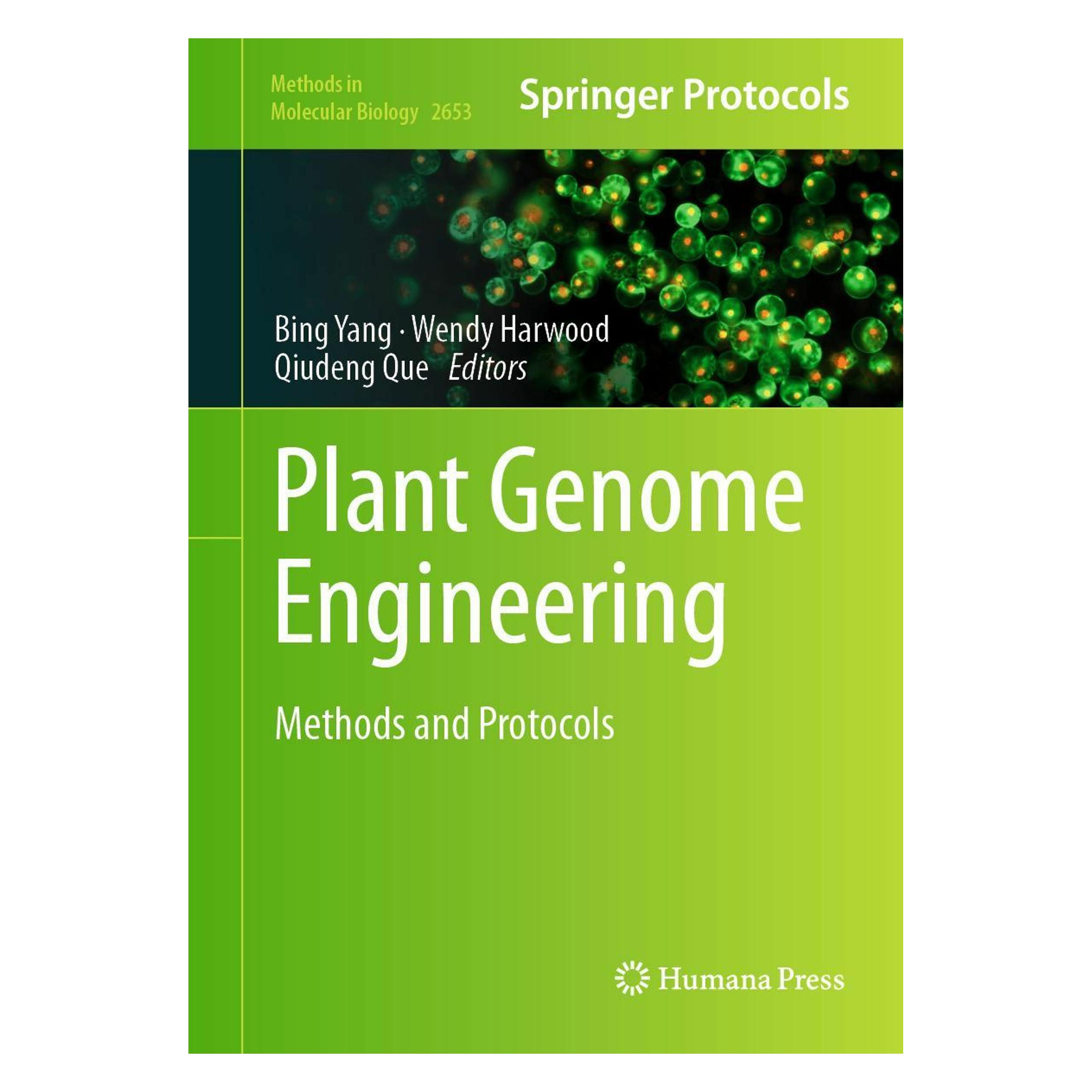 Springer Plant Genome Engineering (Englisch, Hardcover, Bing Yang, Qiudeng Que, Wendy Harwood) (9781071631300)