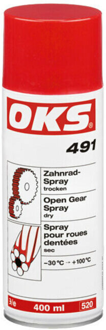 OKS Spray pour engrenages, sec 491, 400ml (1122000178)