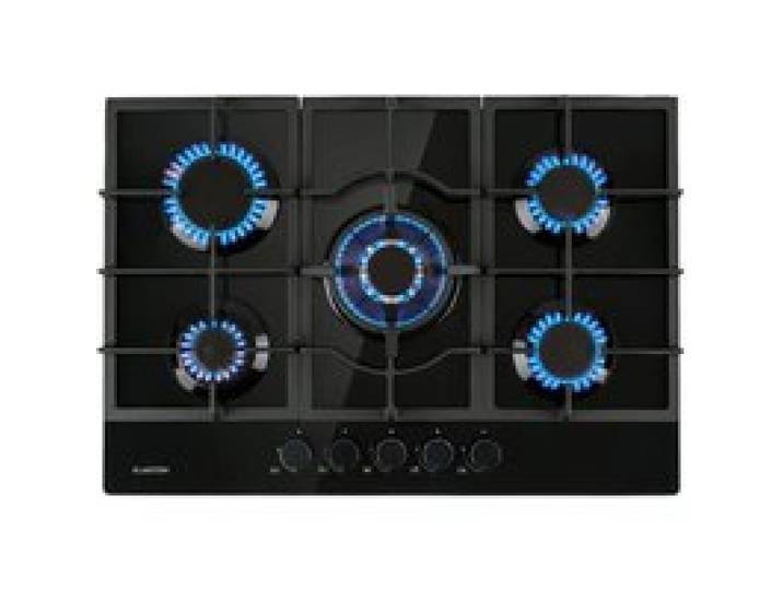 Klarstein Ignito table de cuisson à gaz 5 zones 5 brûleurs vitrocéramique noir