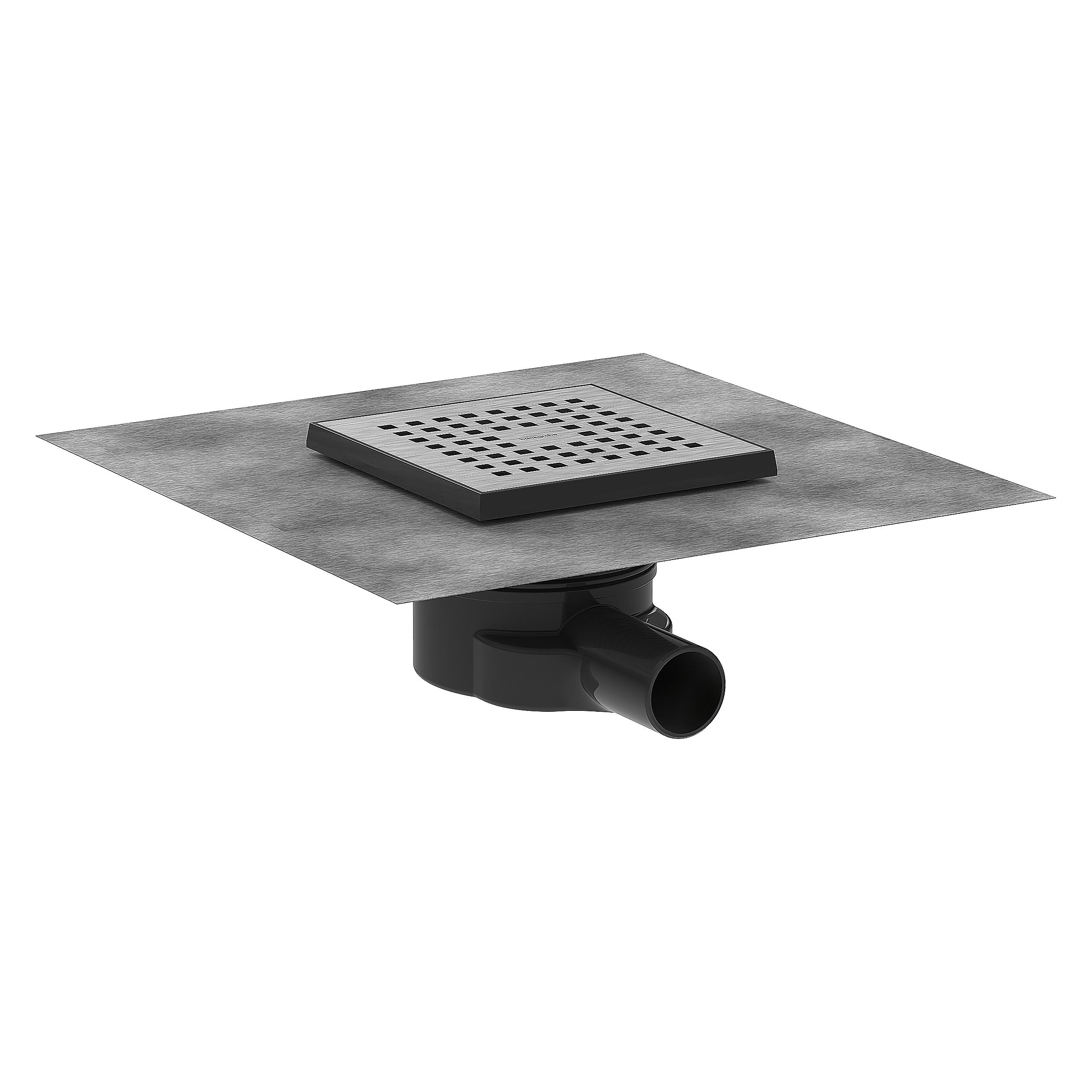 hansgrohe HG Punktablauf RainDrain Brilliance Kompl.set Edelstahl gebürstet 150x150mm (146 mm) (56248800)