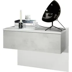 NACHTTISCH Sleep Fronten in Beton Oxid Optik