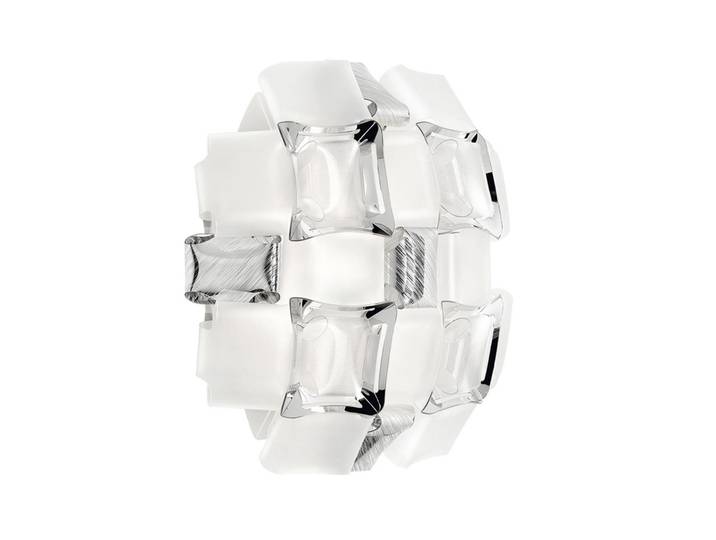 Mida Applique Applique Murale Blanc/Platine - Slamp - Salon / séjour - Plastique