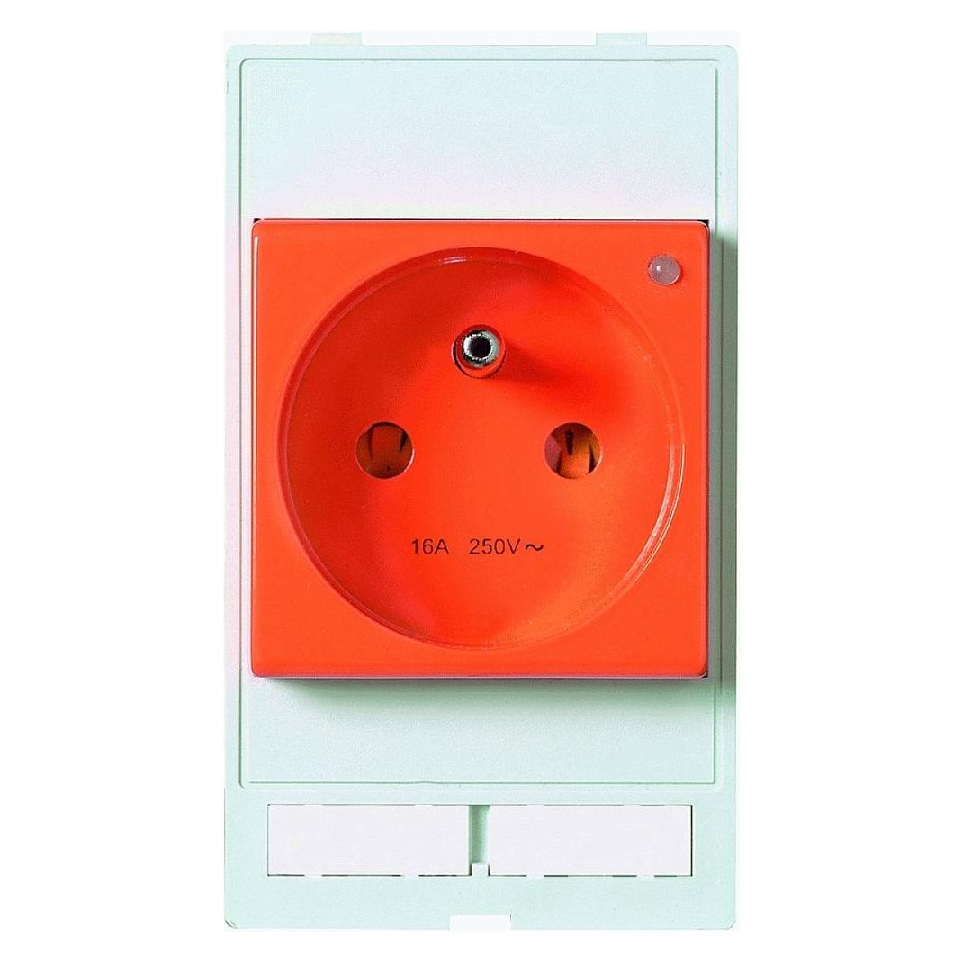 Murr Elektronik Steckdoseneinsatz Frankreich 250VAC/16A orange Modlink MSDD In (4000-68000-0150000)